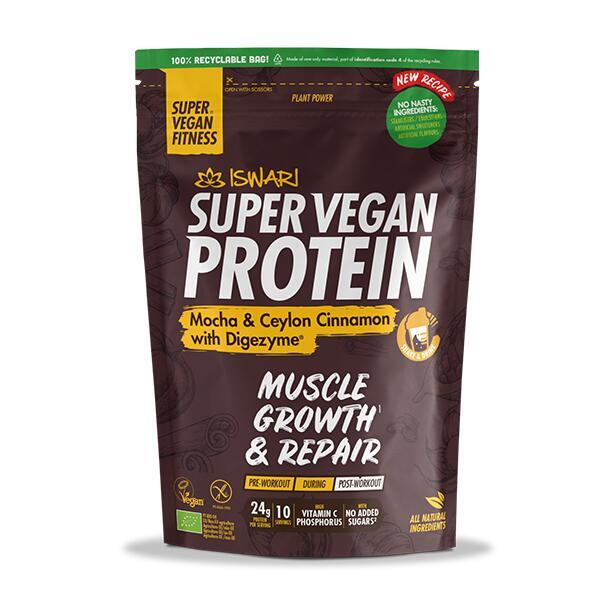 Super Vegan Protein Mocha & Ceylon Cinnamon con Digezyme®
