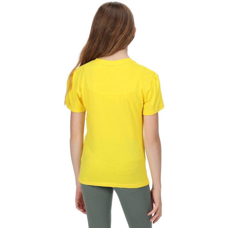 Camiseta Atardecer para Niños/Niñas Amarillo Maíz