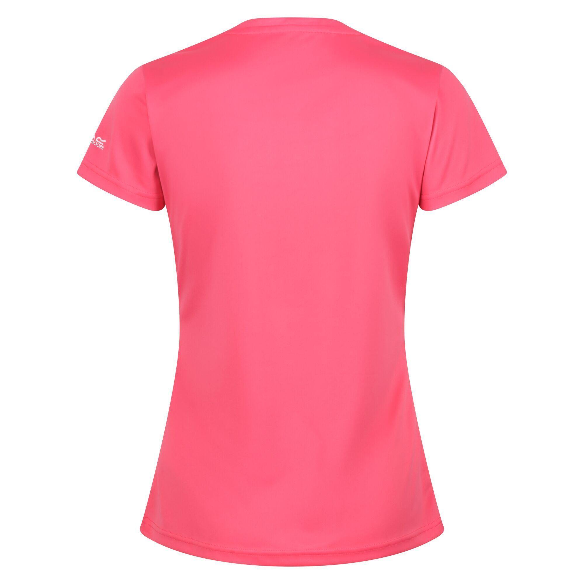Womens/Ladies Fingal VI Logo TShirt (Tropical Pink) 2/5