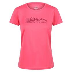 Camiseta Fingal VI Logotipo para Mujer Rosa tropical