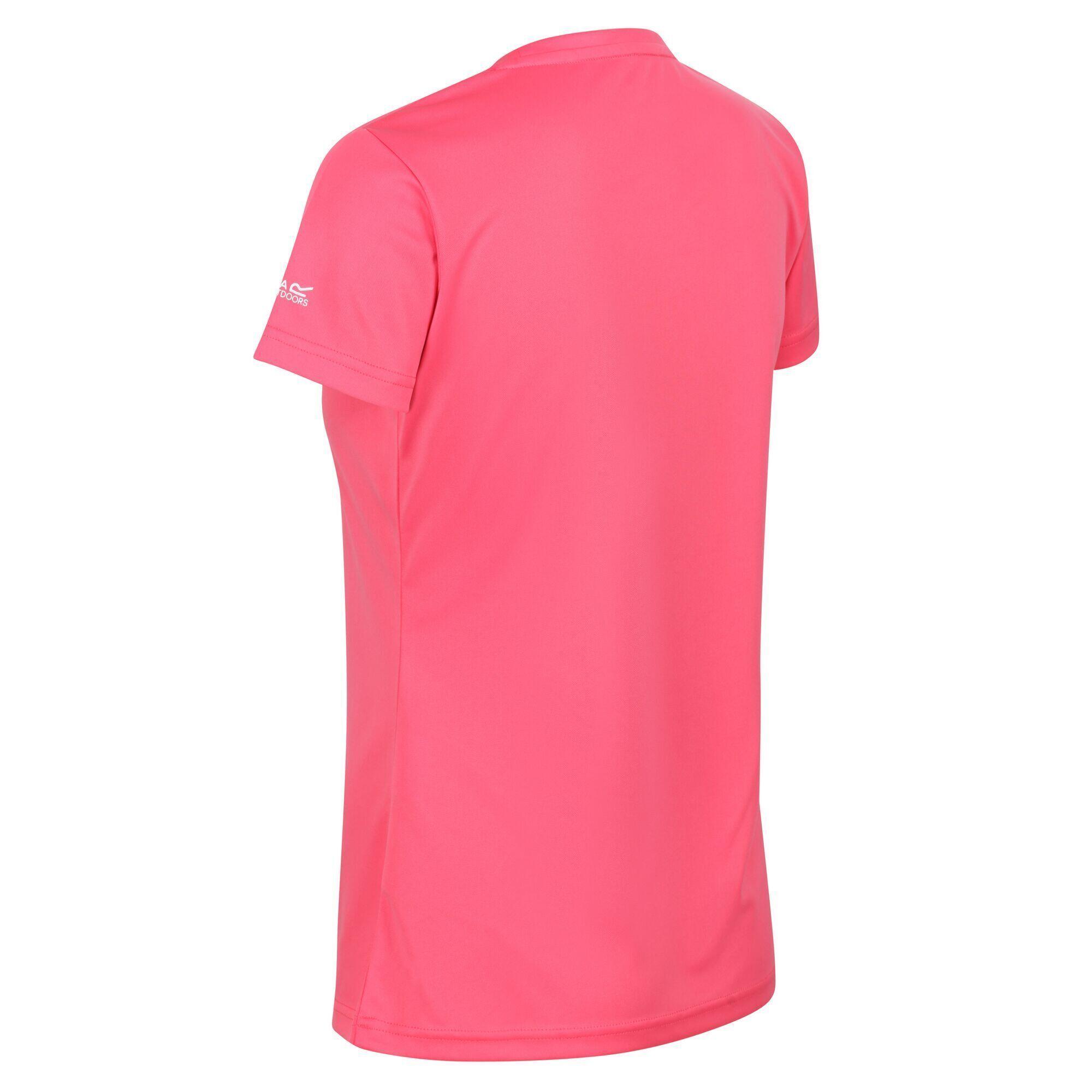 Womens/Ladies Fingal VI Logo TShirt (Tropical Pink) 3/5