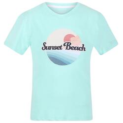 Kinderen/Kinderen Bosley V Sunset Tshirt (Aruba Blauw)