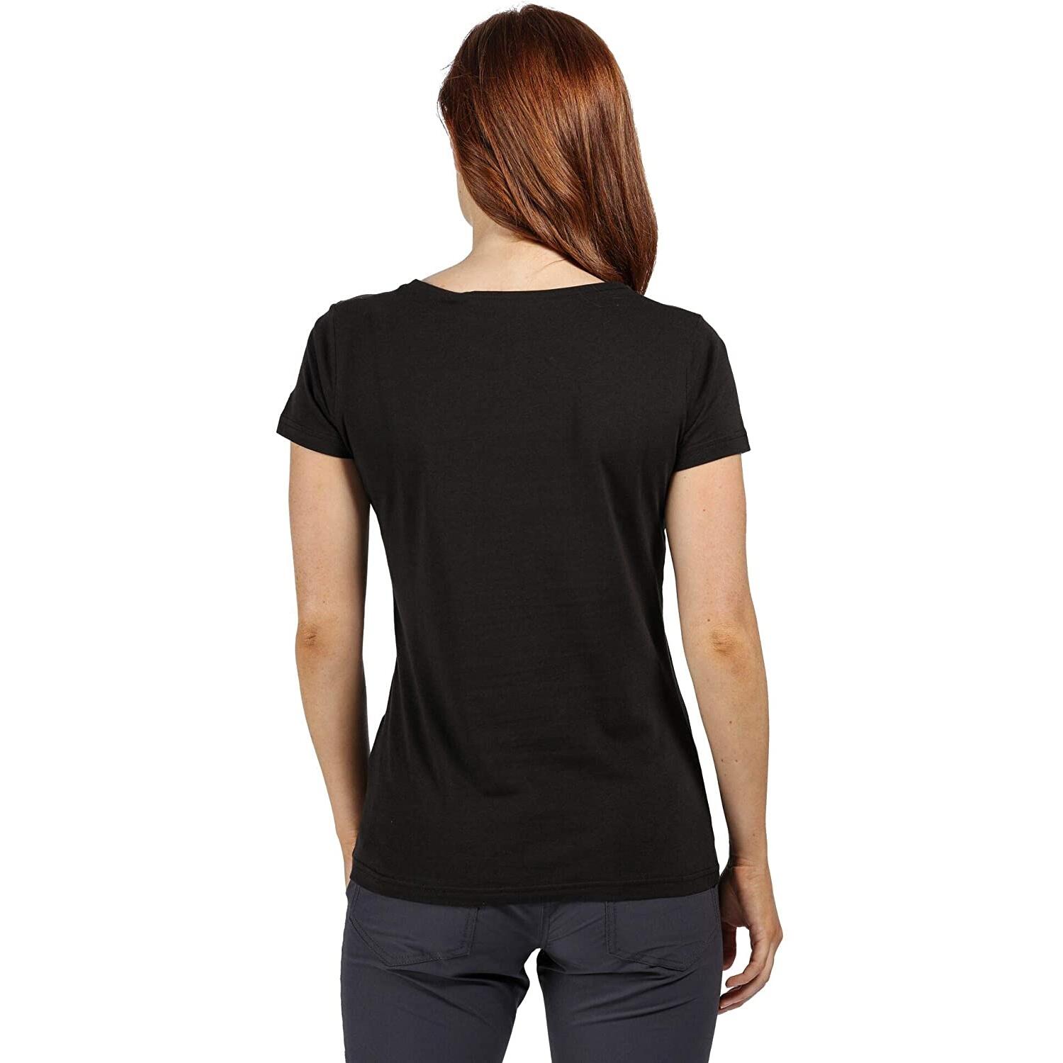 CARLIE Women's short-sleeved T-shirt (Black)