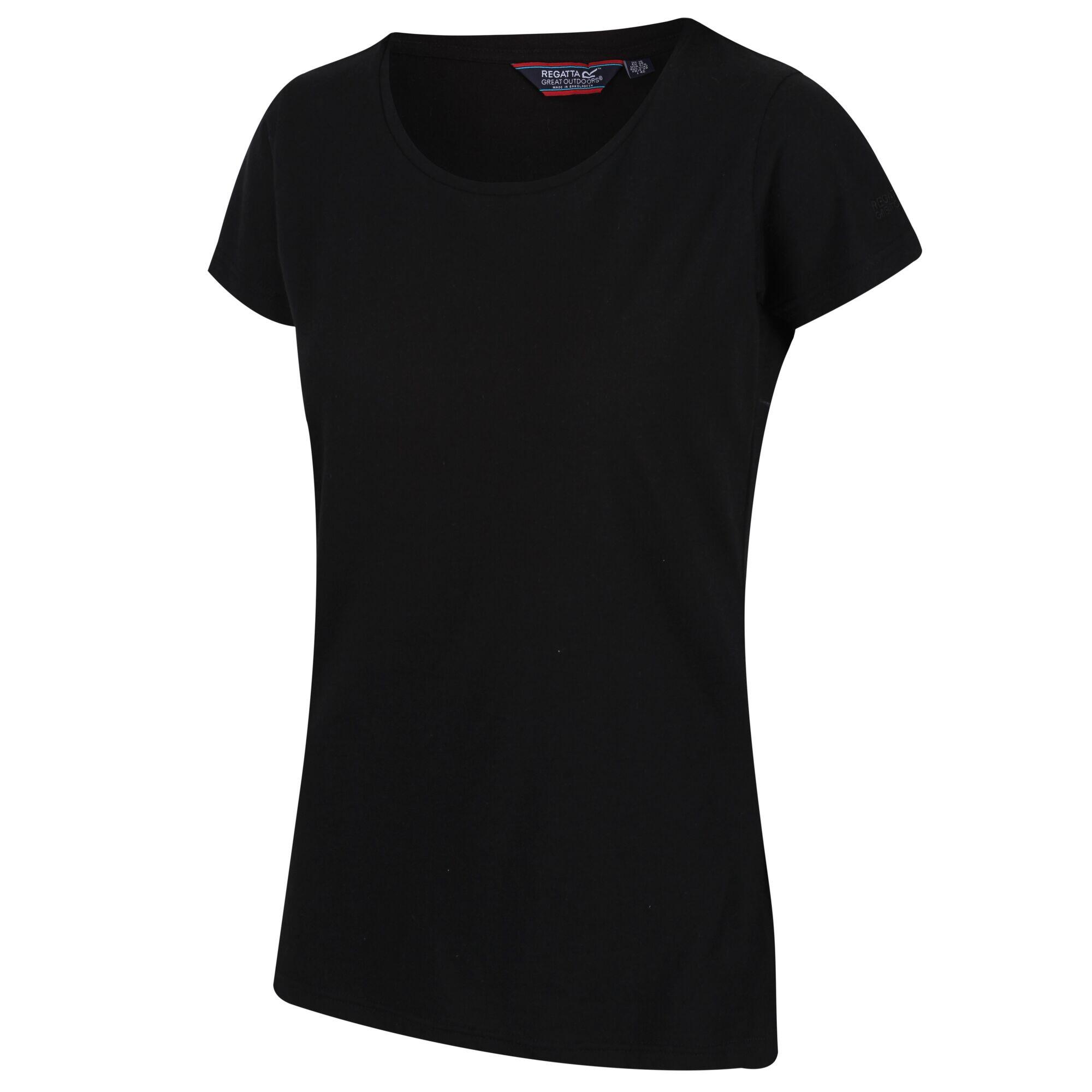 CARLIE Women's short-sleeved T-shirt (Black)