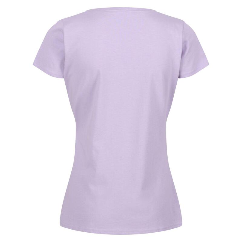 Camiseta Breezed II Mariposas para Mujer Lila Pastel