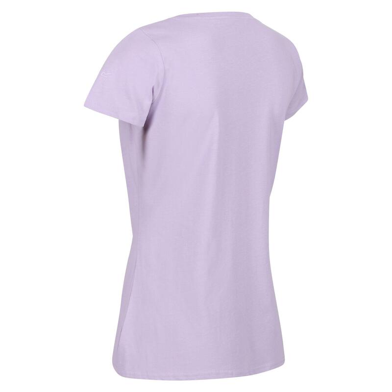 Dames Breezed II Vlinders Tshirt (Pastel Lila)