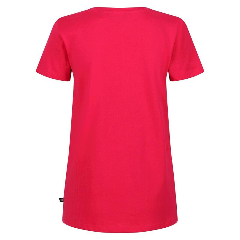 Dames Filandra VI Boom Tshirt (Roze Fushion)