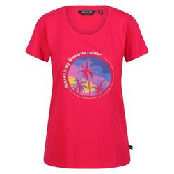 Dames Filandra VI Boom Tshirt (Roze Fushion)