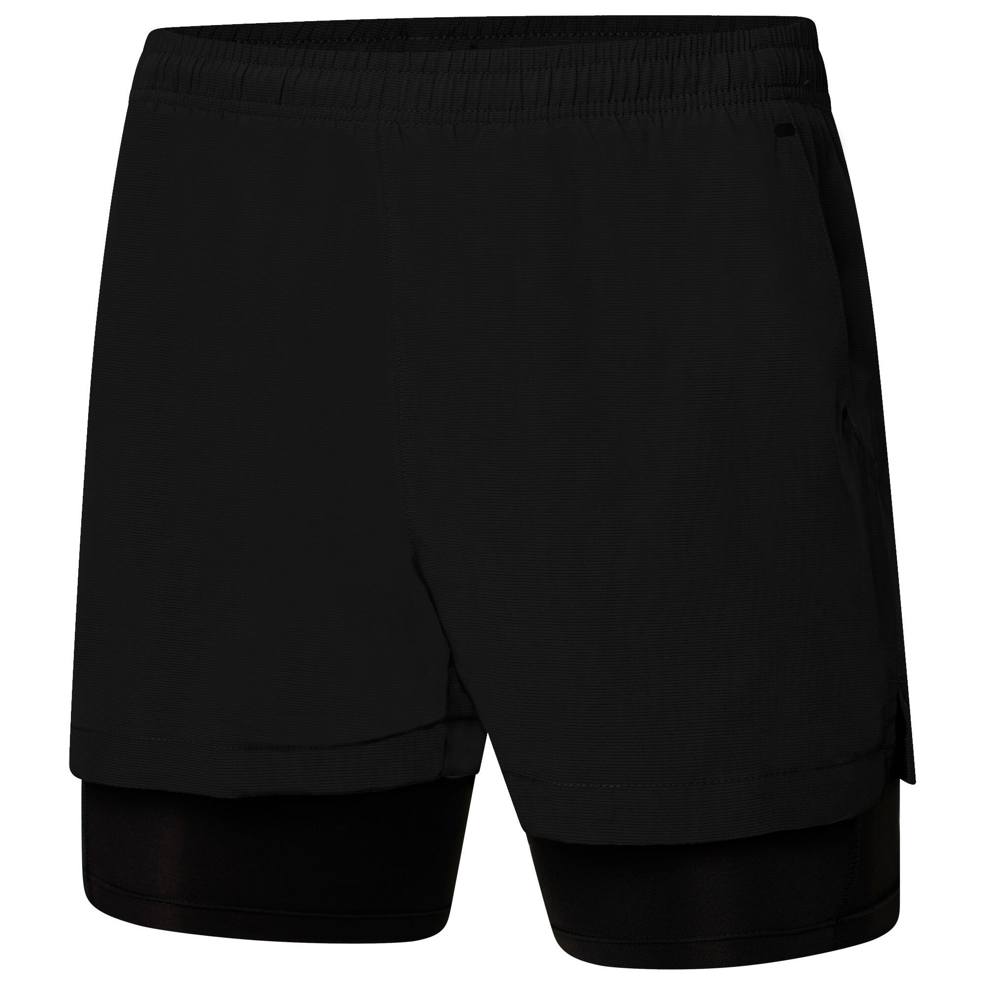 Mens Recreate II 2 in 1 Shorts (Black) 3/5