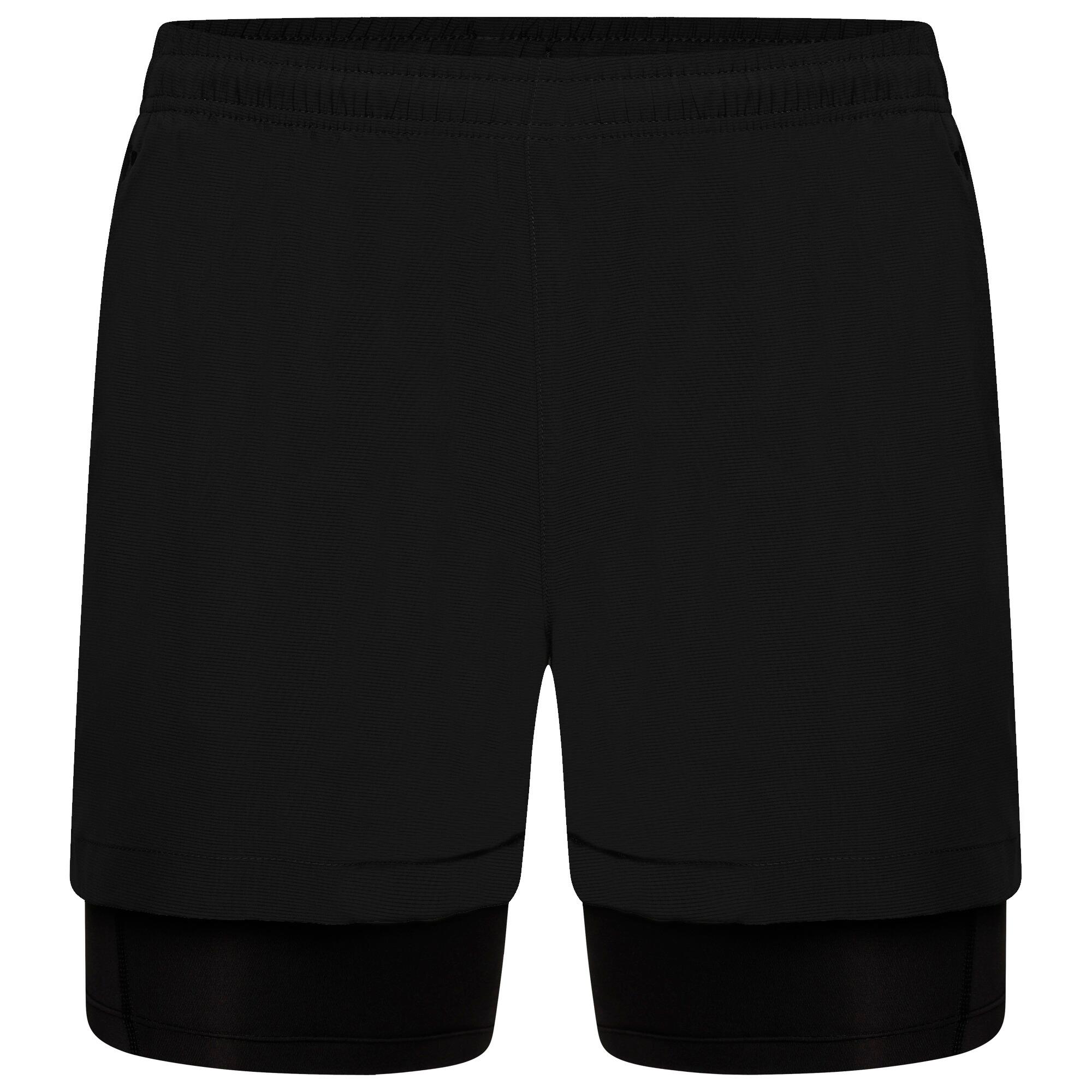 Mens Recreate II 2 in 1 Shorts (Black) 1/5