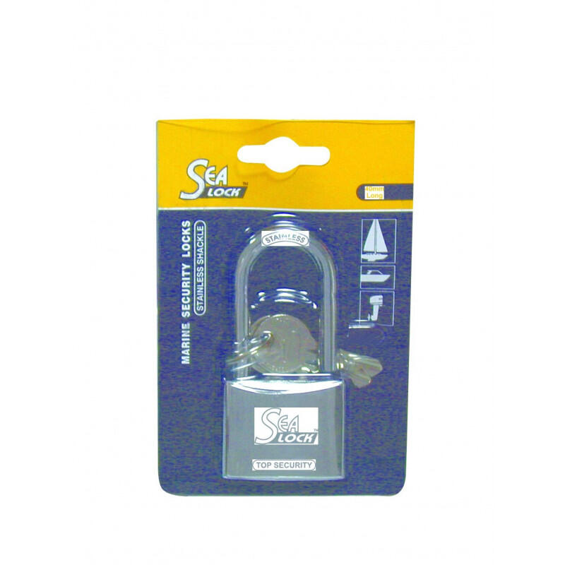 Cadenas marin SEALOCK - Longue anse - Bronze recouvert de chrome