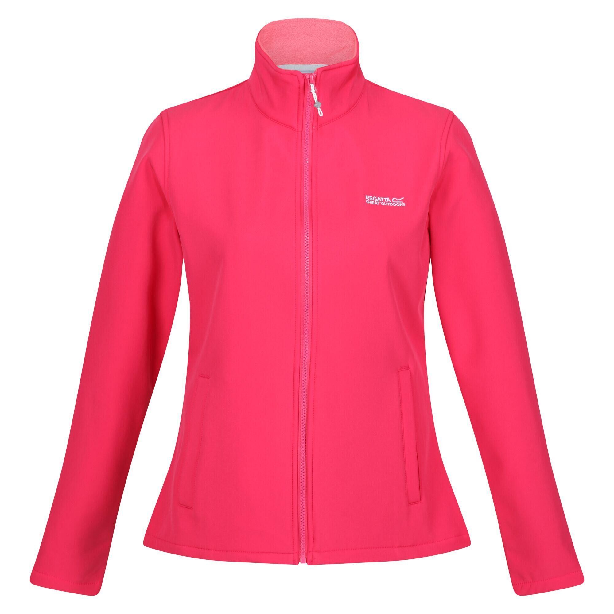 REGATTA Womens/Ladies Connie V Softshell Walking Jacket (Rethink Pink)