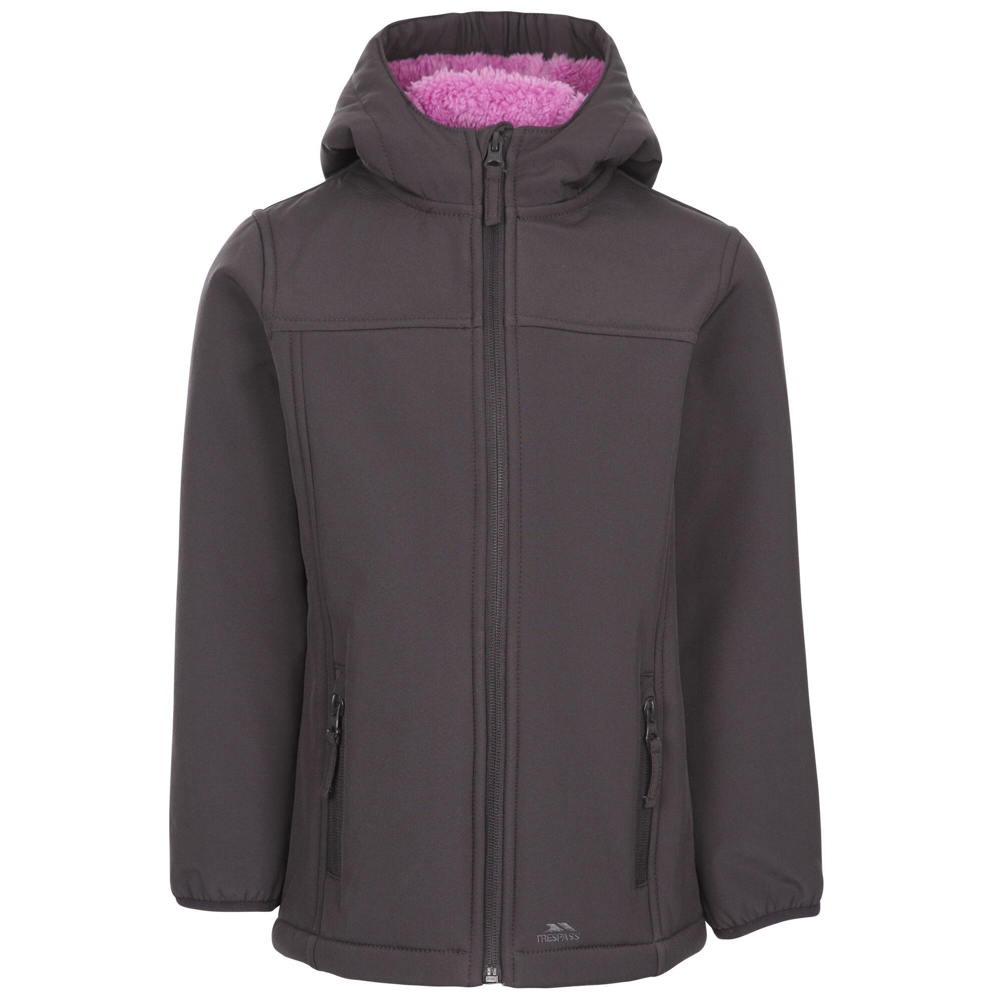 KRISTEN Giacca softshell da bambino (grigio scuro)