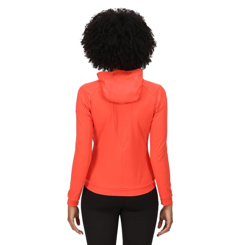 "Cuba II" Softshelljacke für Damen Neon-Pfirsichfarben