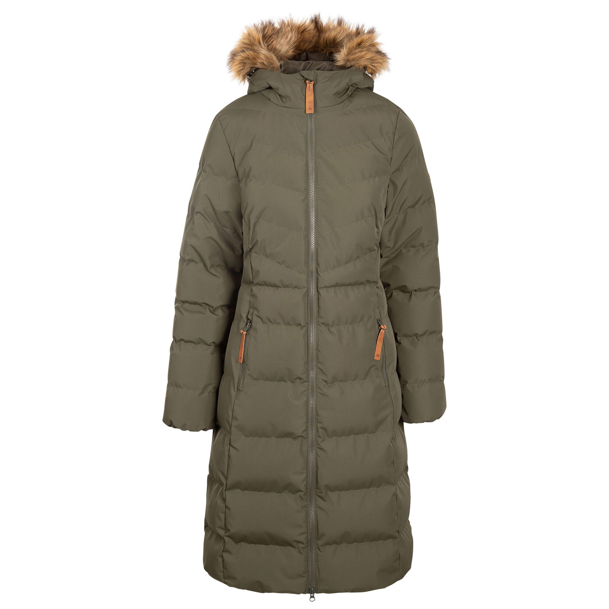 Women's AUDREY Long Down Jacket (Khaki Green)