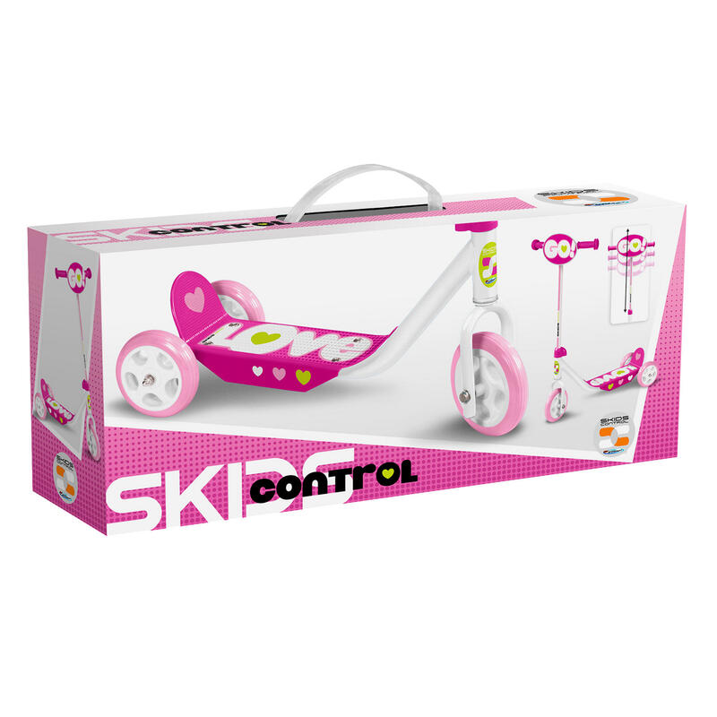 Skids Control Love scooter à 3 roues Free Run Girls Pink/White