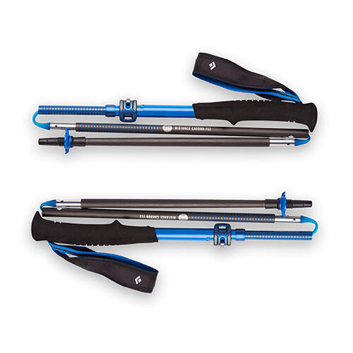 Distance Carbon FLZ Foldable Trekking Pole 110-125cm (1 Pair) - Ultra Blue