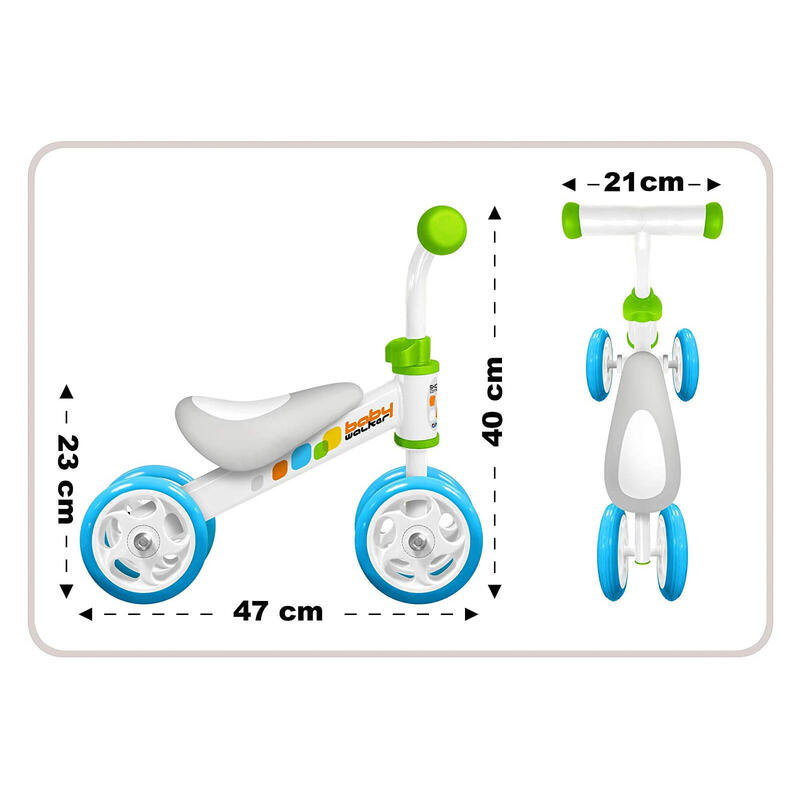 Bicicleta Equilibrio 4 Rodas Skids Control Menino