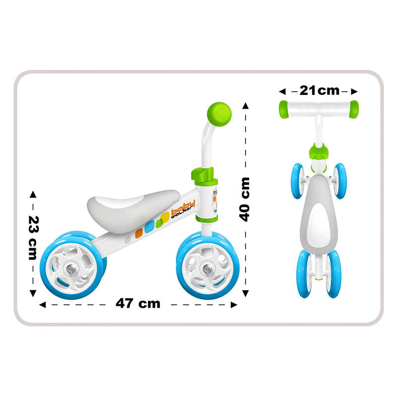 Bicicleta Equilibrio 4 ruedas Skids Control
