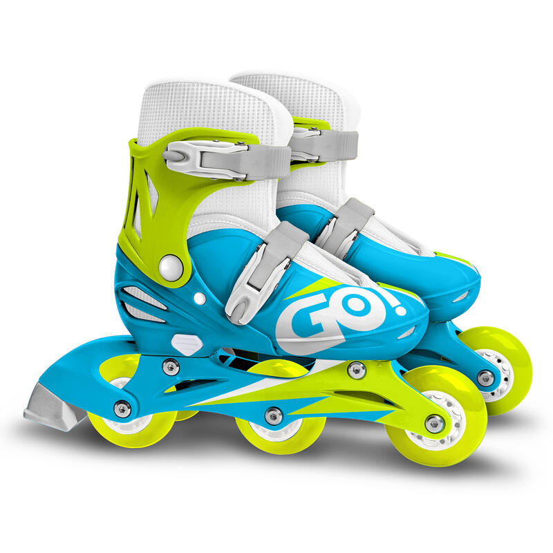 Patines de 3 Ruedas Niños Skids Control Talla 27-30 Azul