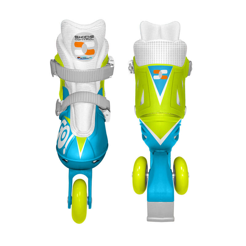 Patines de 3 Ruedas Niños Skids Control Talla 27-30 Azul