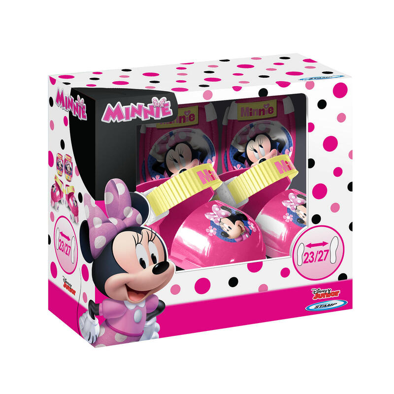Disney rolschaatsen Minnie Mouse meisjes roze/wit maat 23-27