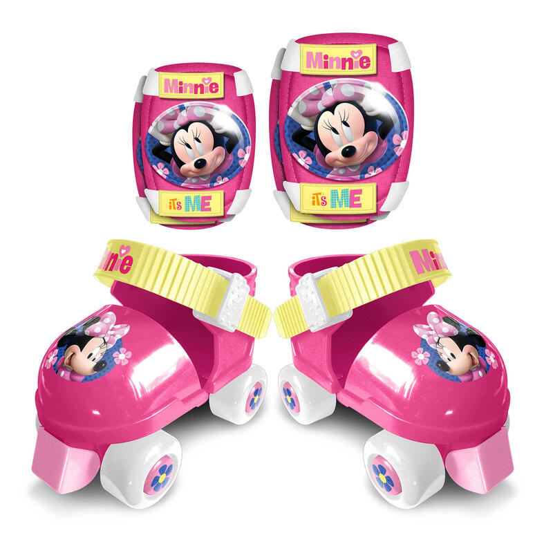 Disney patins à roulettes Minnie Mouse filles rose/blanc taille 23-27