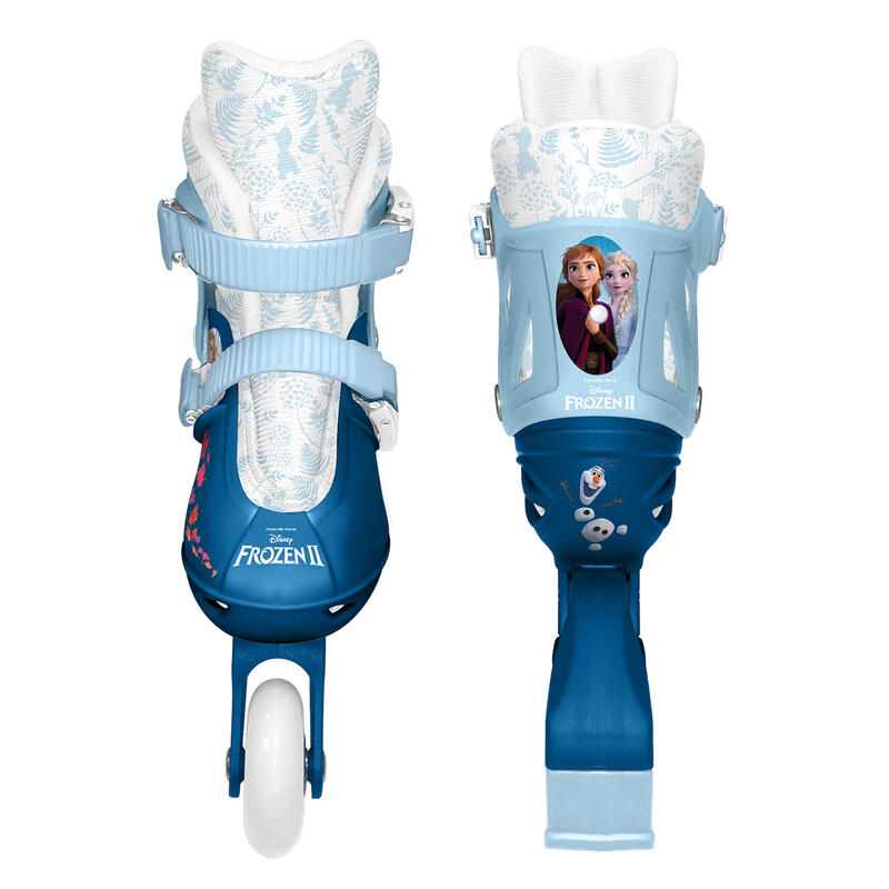 Disney Frozen 2 Patins à roues alignées Botte rigide Blanc/Bleu taille 30-33