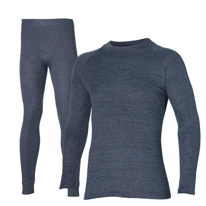 Heatkeeper Thermoset Heren Comfort - Thermoshirt + Thermo Legging - Antraciet