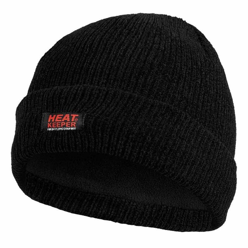 Damska czapka termoaktywna Heatkeeper Chenille czarne