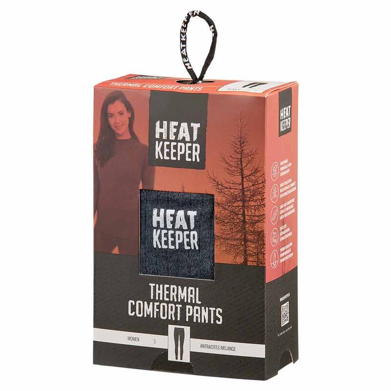 Damskie legginsy termoaktywne Heatkeeper Comfort antracytowy melanż