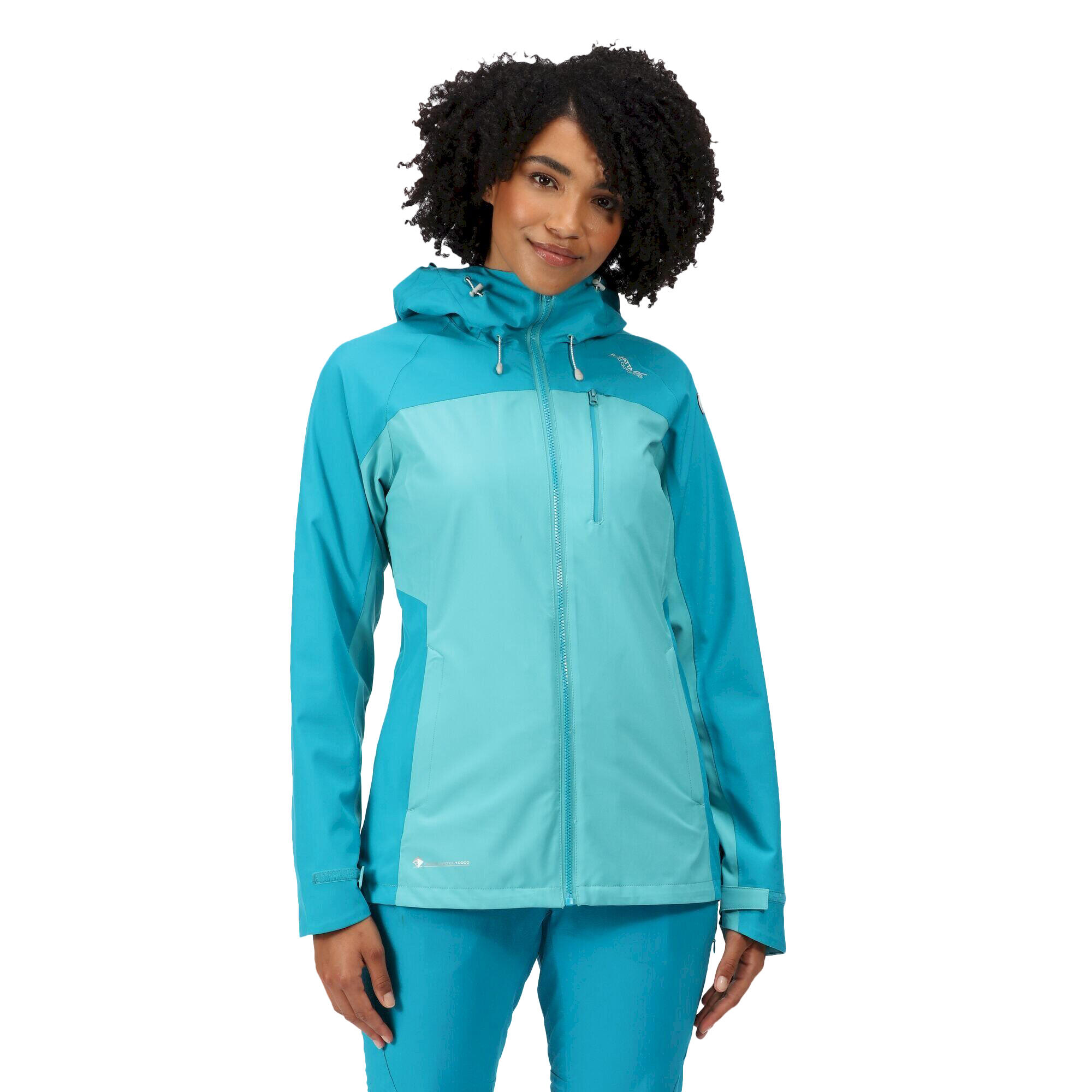Womens/Ladies Britedale Waterproof Jacket (Turquoise/Enamel) 2/5