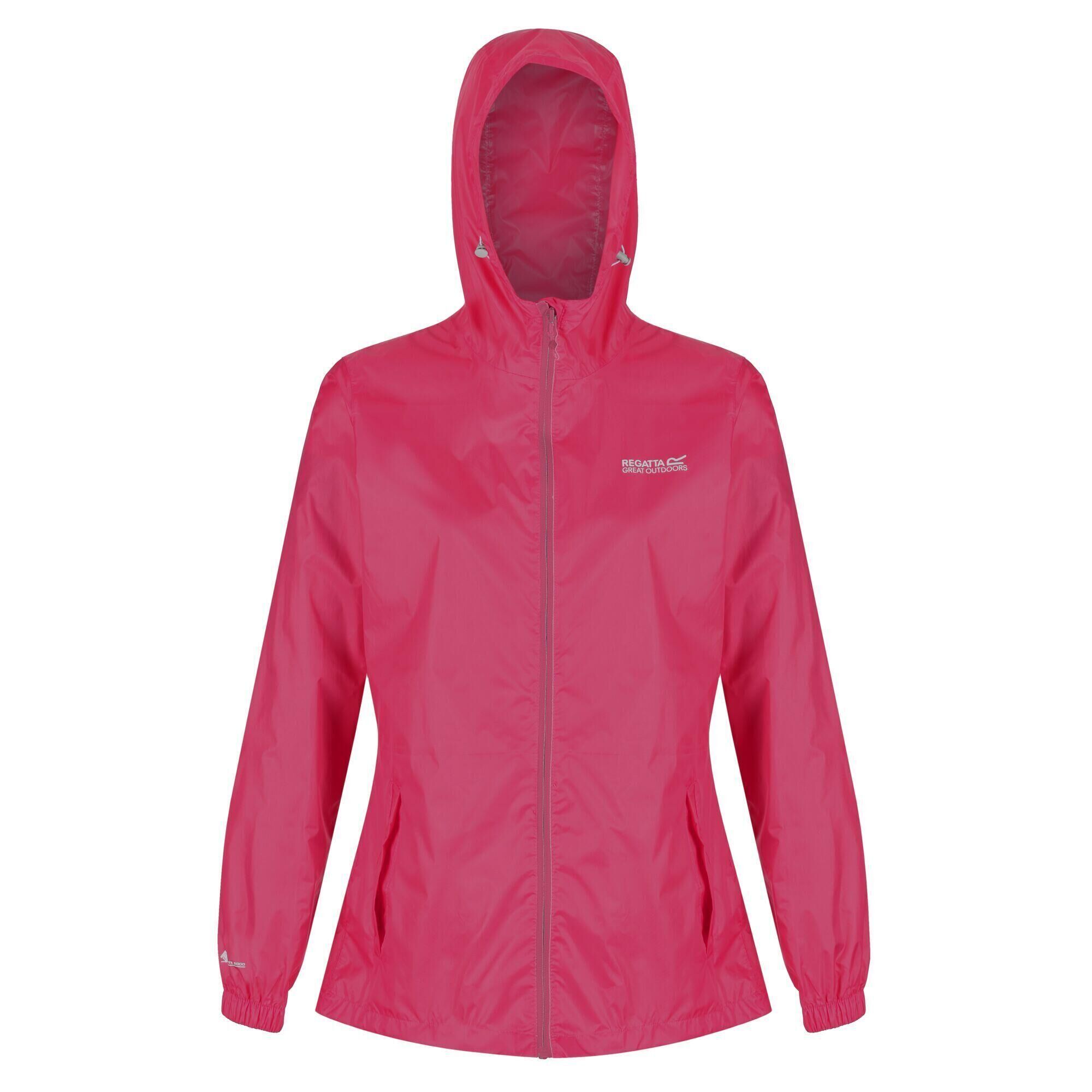 REGATTA Womens/Ladies Pk It Jkt III Waterproof Hooded Jacket (Rethink Pink)