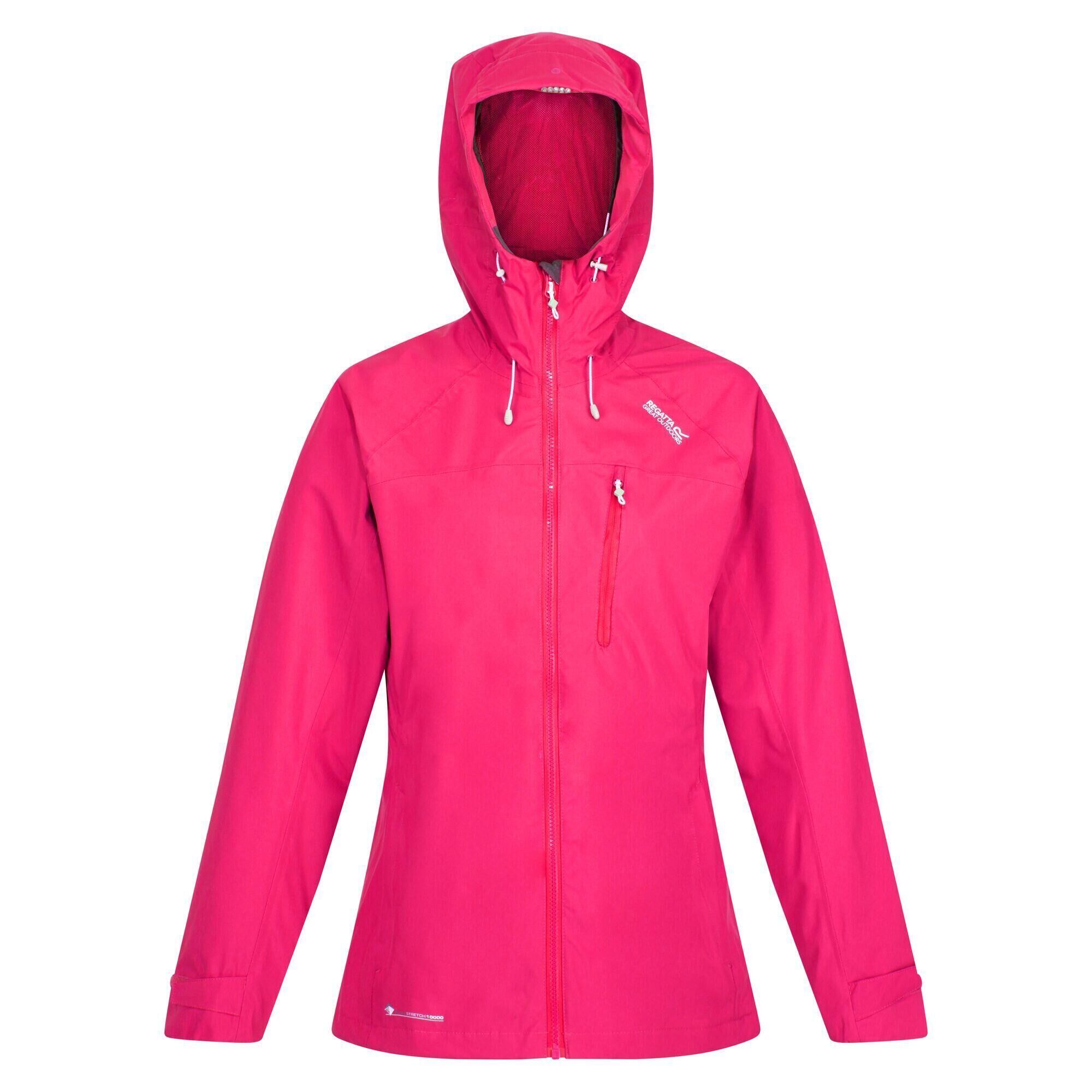 REGATTA Womens/Ladies Britedale Waterproof Jacket (Rethink Pink)