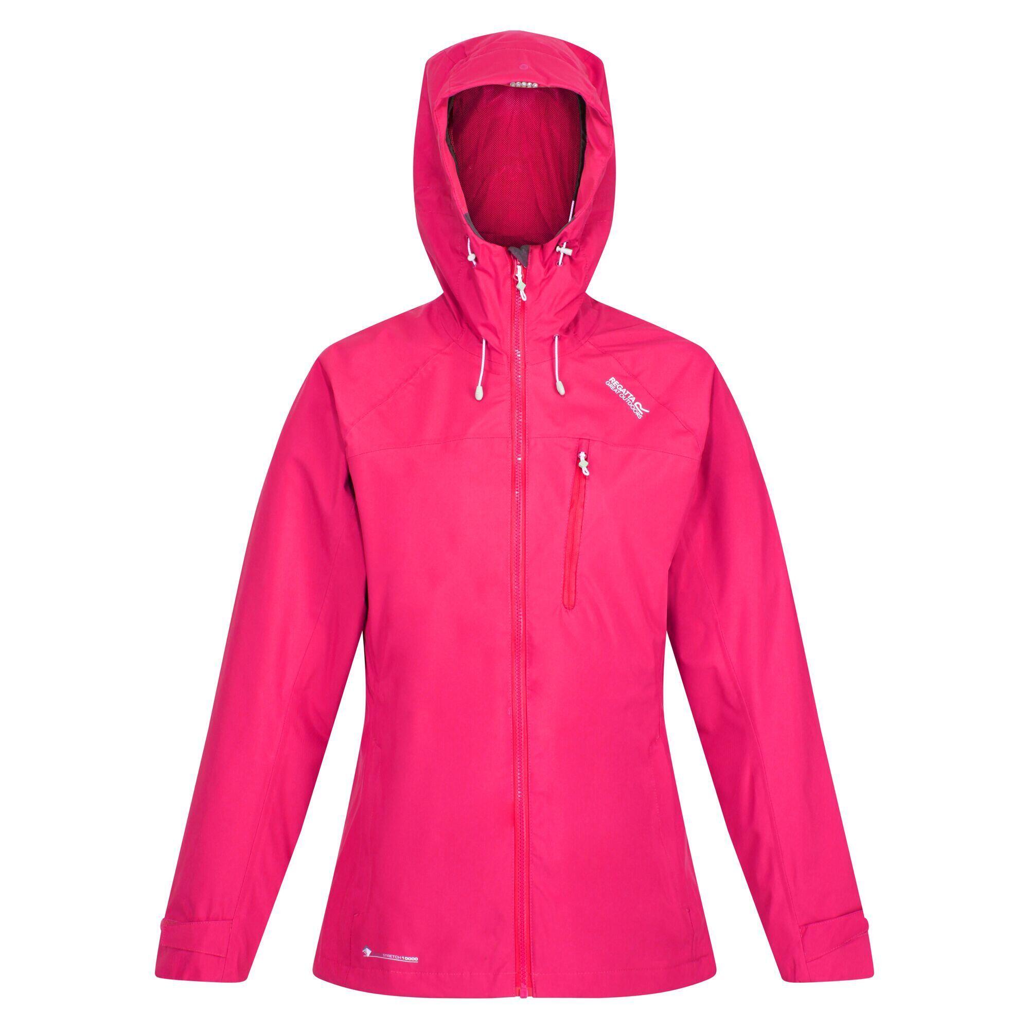 Women's BRITEDALE waterproof jacket (Hot pink)