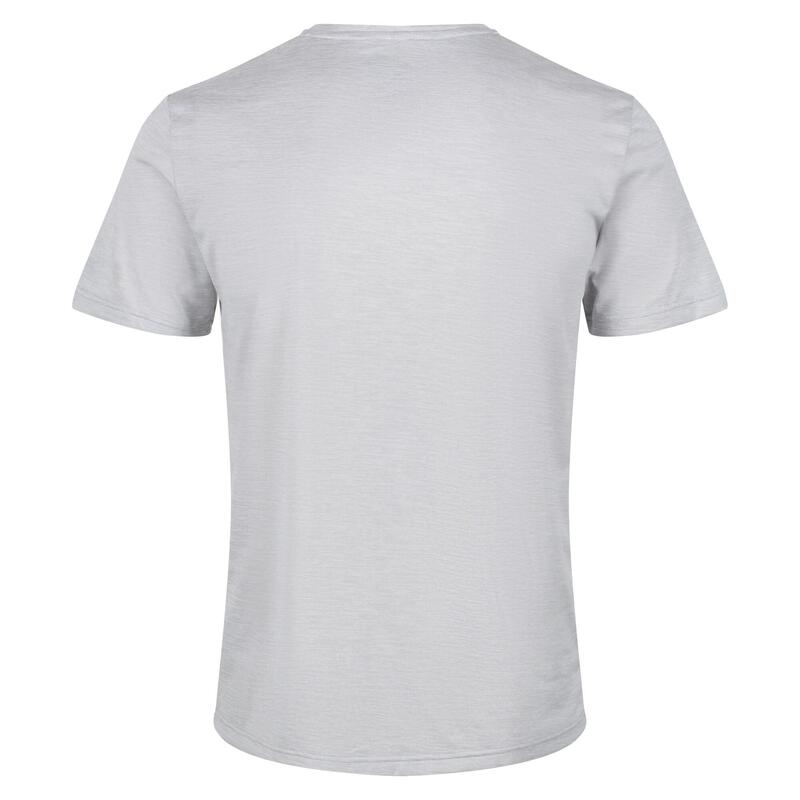 T-Shirt Mesclado Fingal Edition Homem Cinzento Prateado