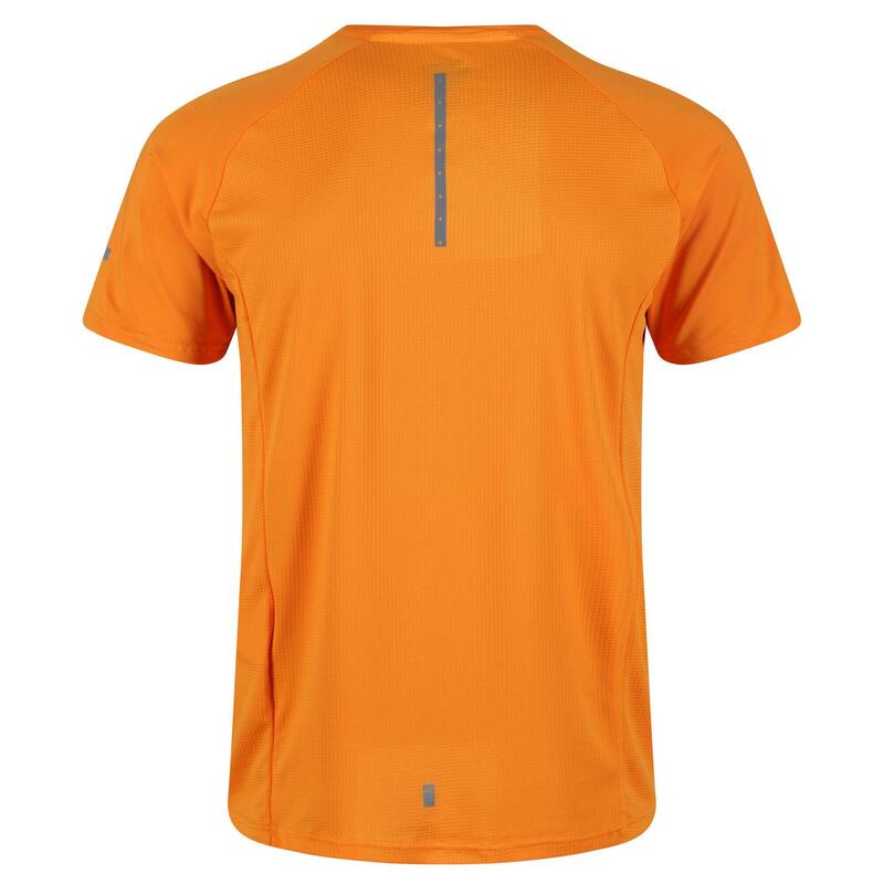 Maglietta Logo Uomo Regatta Highton Pro Arancione Fiamma