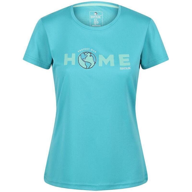 Dames Fingal VI Aarde Tshirt (Turquoise)