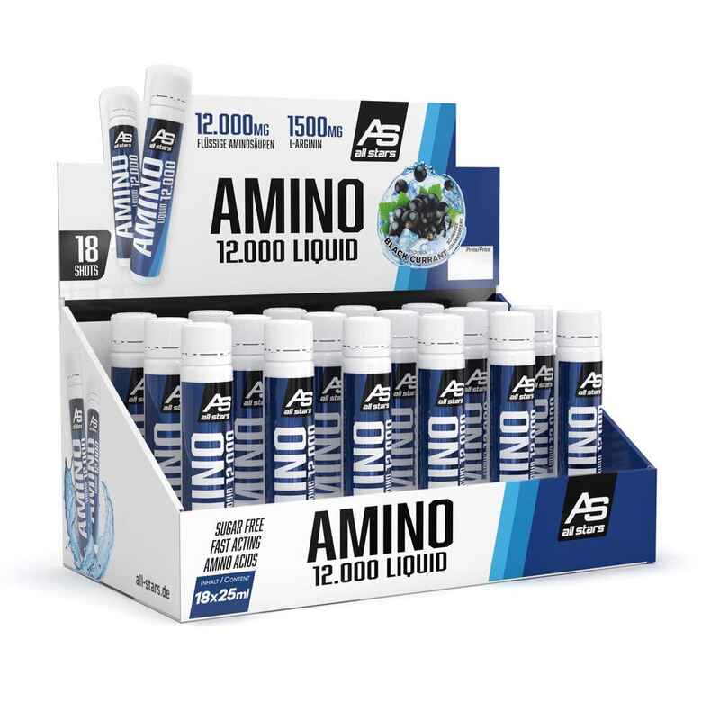 All Stars Amino 12.000 Liquid Black Currant 18er Pack (18 x 25ml) 450ml