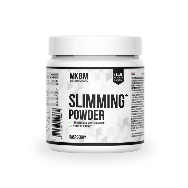 MKBM Slimming Powder - Framboos - Fatburner - Pre-workout poeder
