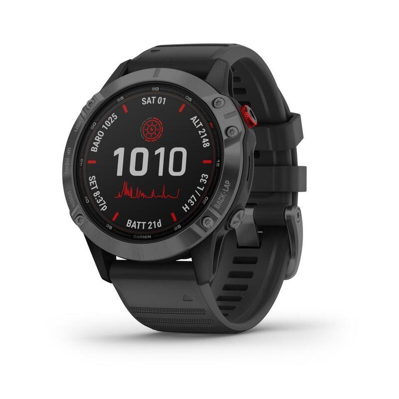 2ND LIFE - Zegarek do biegania z GPS Garmin Fenix 6 Pro Solar Grey