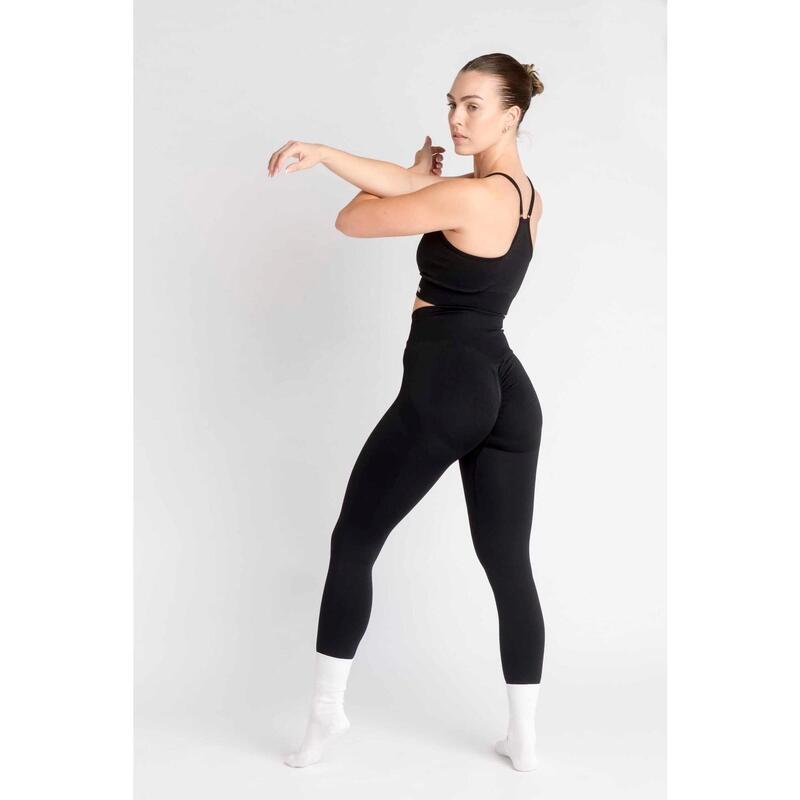 LOEWI Scrunch Seamless Sport-BH Fitness - Damen - Schwarz