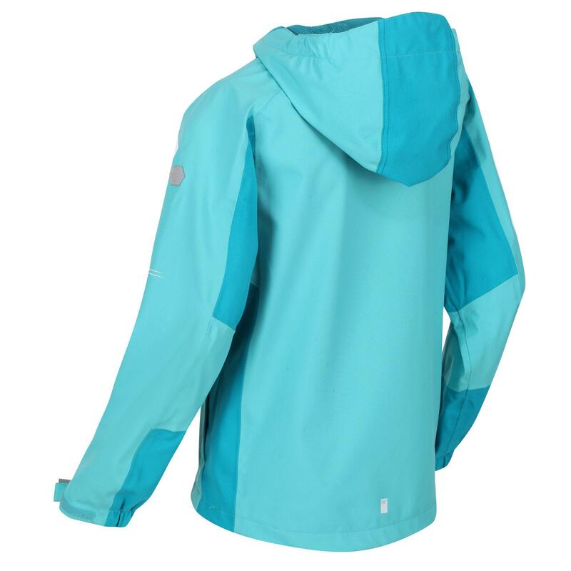 Veste imperméable HIGHTON Enfant (Turquoise vif / Turquoise clair)