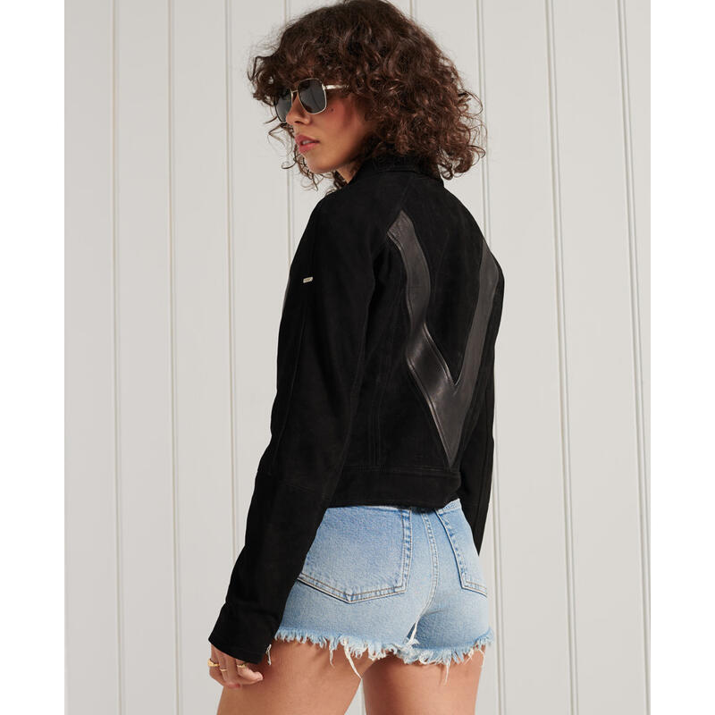 Veste en cuir femme Superdry Gig