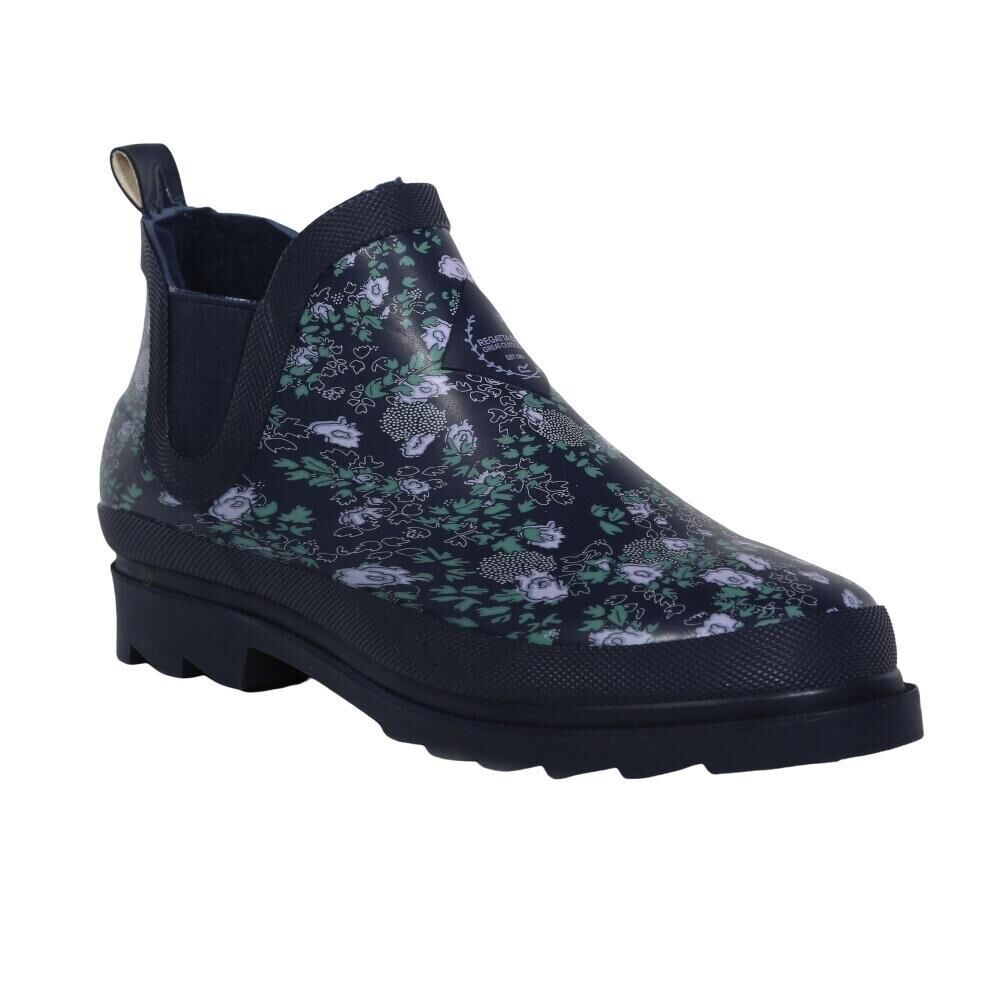 REGATTA Womens/Ladies Harper Floral Wellington Boots (Navy)