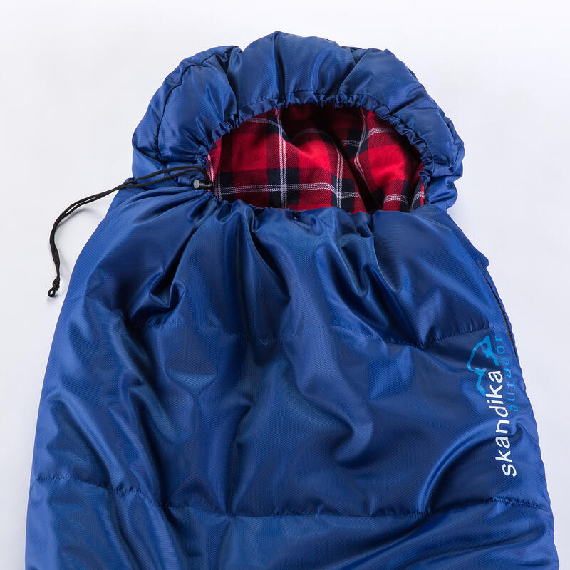 Kinderschlafsack - Dundee Junior - Outdoor - Blau/Rot - bis -15°C