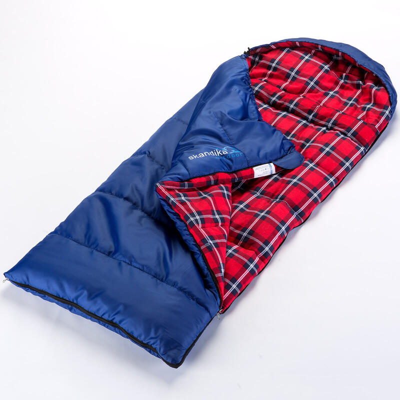 Kinderschlafsack - Dundee Junior - Outdoor - Blau/Rot - bis -15°C