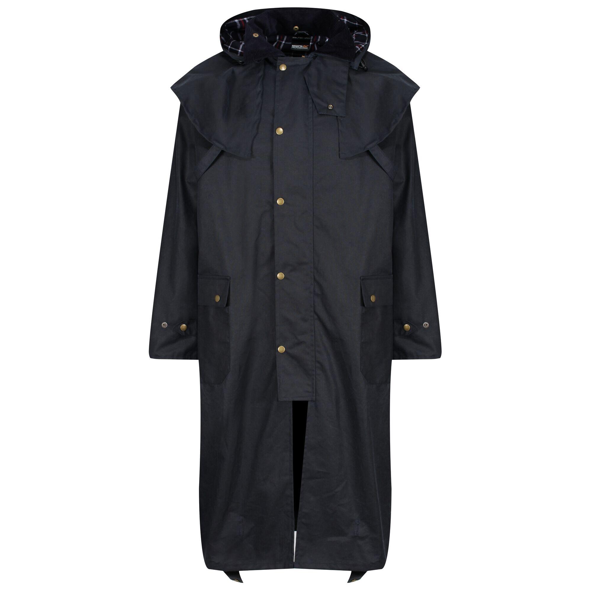 REGATTA Mens Cranbrook Waterproof Wax Jacket (Navy)