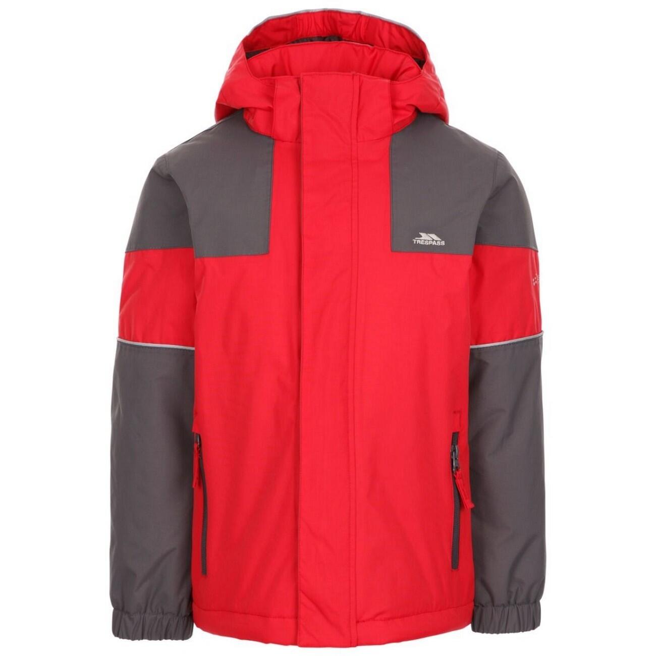 Boys' UNLOCK Waterproof Jacket (Red)