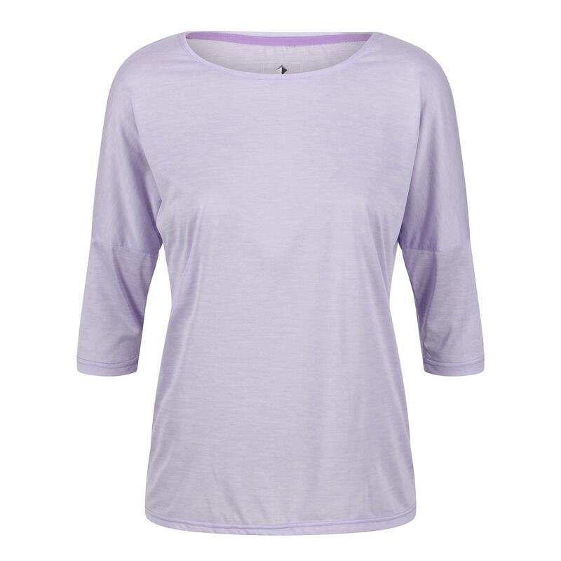 Camiseta Pulser II Manga 3/4 para Mujer Lila Pastel